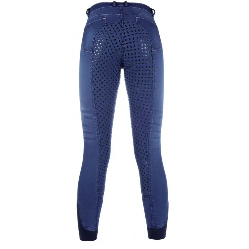 Detské letné denim nohavice 3/4 silikon sed, Summer Denim Easy