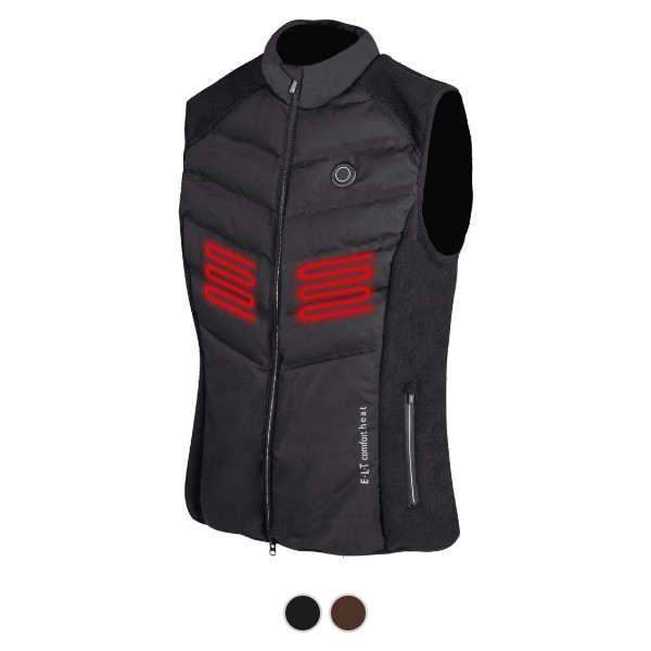 Vyhrievaná jazdecká vesta E·L·T Comfort Heat – čierna