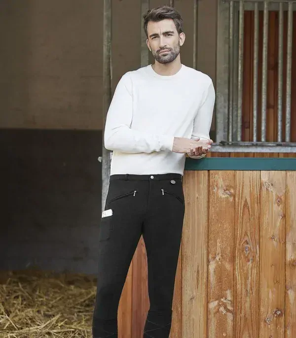 Výpredaj - Jazdecké nohavice FUN Classic pánske 3/4 sed