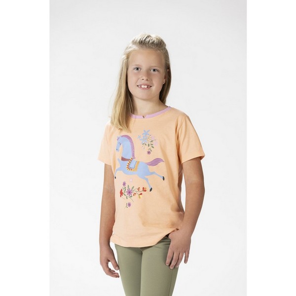 Detské jazdecké tričko -Flower Pony-