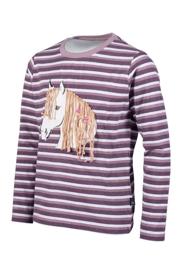 Detské jazdecké tričko s dlhým rukávom Alva