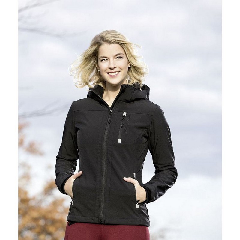 Jazdecká bunda softshellová dámska SPORT, HKM