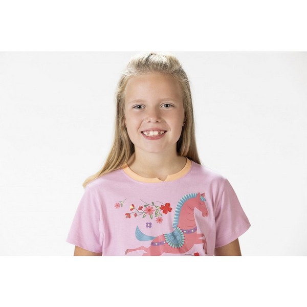 Detské jazdecké tričko -Flower Pony-