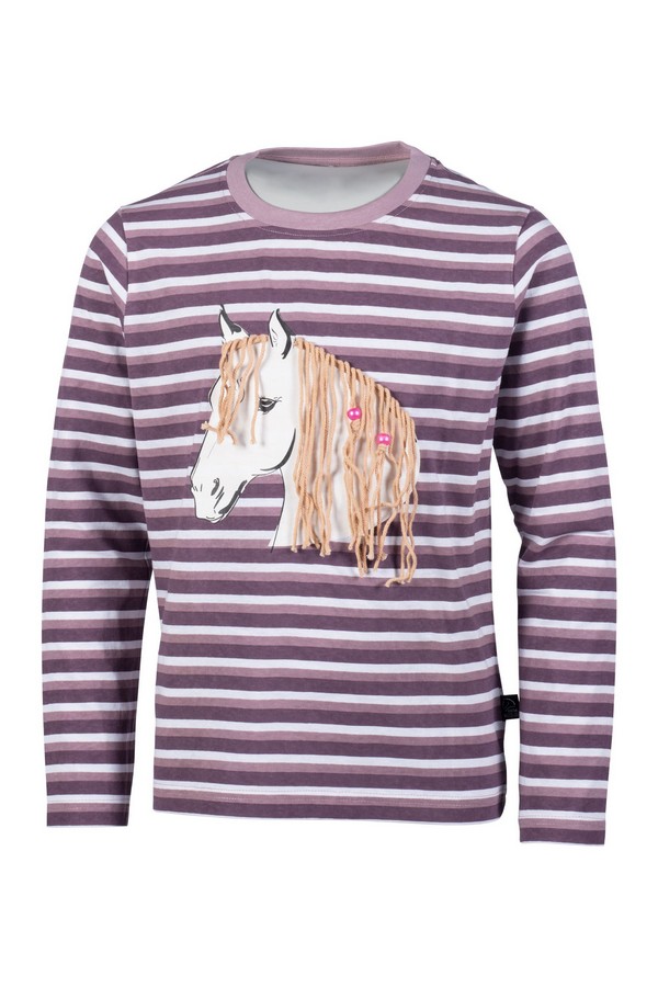 Detské jazdecké tričko s dlhým rukávom Alva