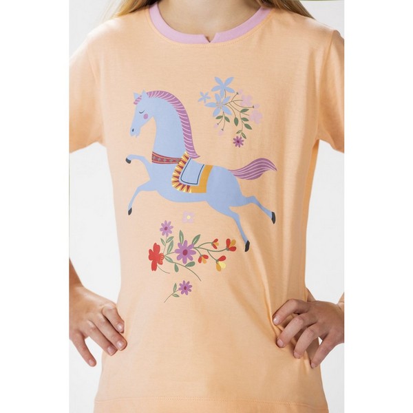 Detské jazdecké tričko -Flower Pony-