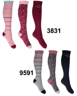 Jazdecké podkolienky Miami – Komfortná sada 3 párov